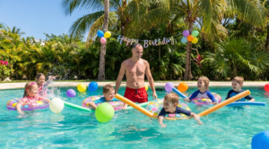 Cumpleaños niños acuáticos en Playa Del Carmen