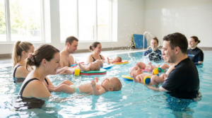 bebe nadador playa swim academy